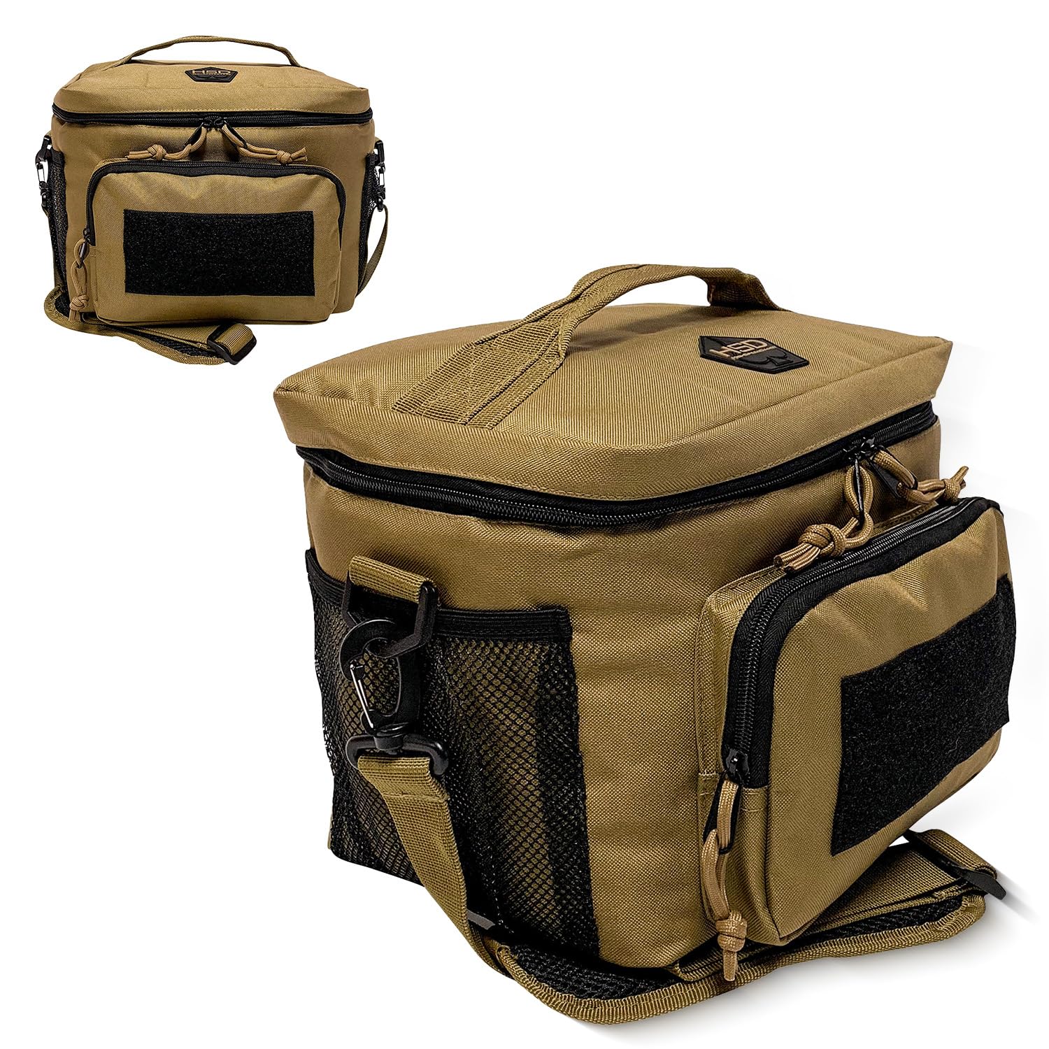 HighSpeedDaddy Tactical Lunch Box For Men Women - Military Grade Insulated Lunch Bag For Work - 10”x 7.5”x 6.5” (9L) High Capacity Lunch Kit - Reusable, Portable Lunch Cooler For Travel & Picnic