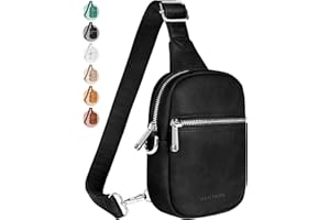Vantamo Crossbody Bags for Women: RFID Blocking Vegan Bag with Anti-Pickpocket Clip