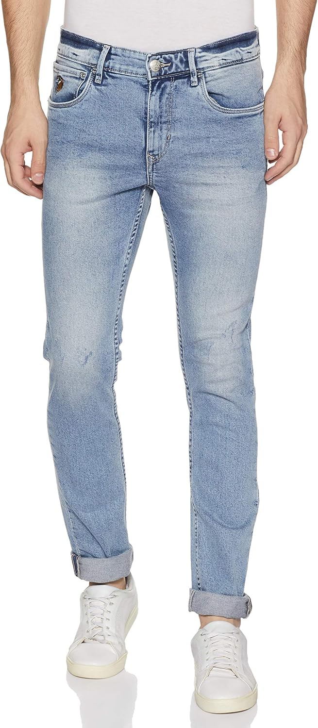 Buy US Polo Men's Skinny Fit Stretchable Jeans at Amazon.in