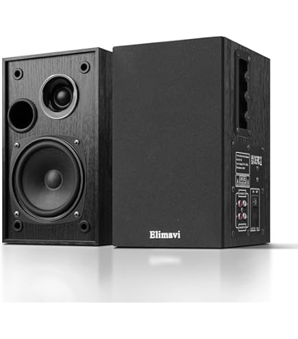 Amazon.com: BESTISAN Active Bookshelf Speakers for Record Player