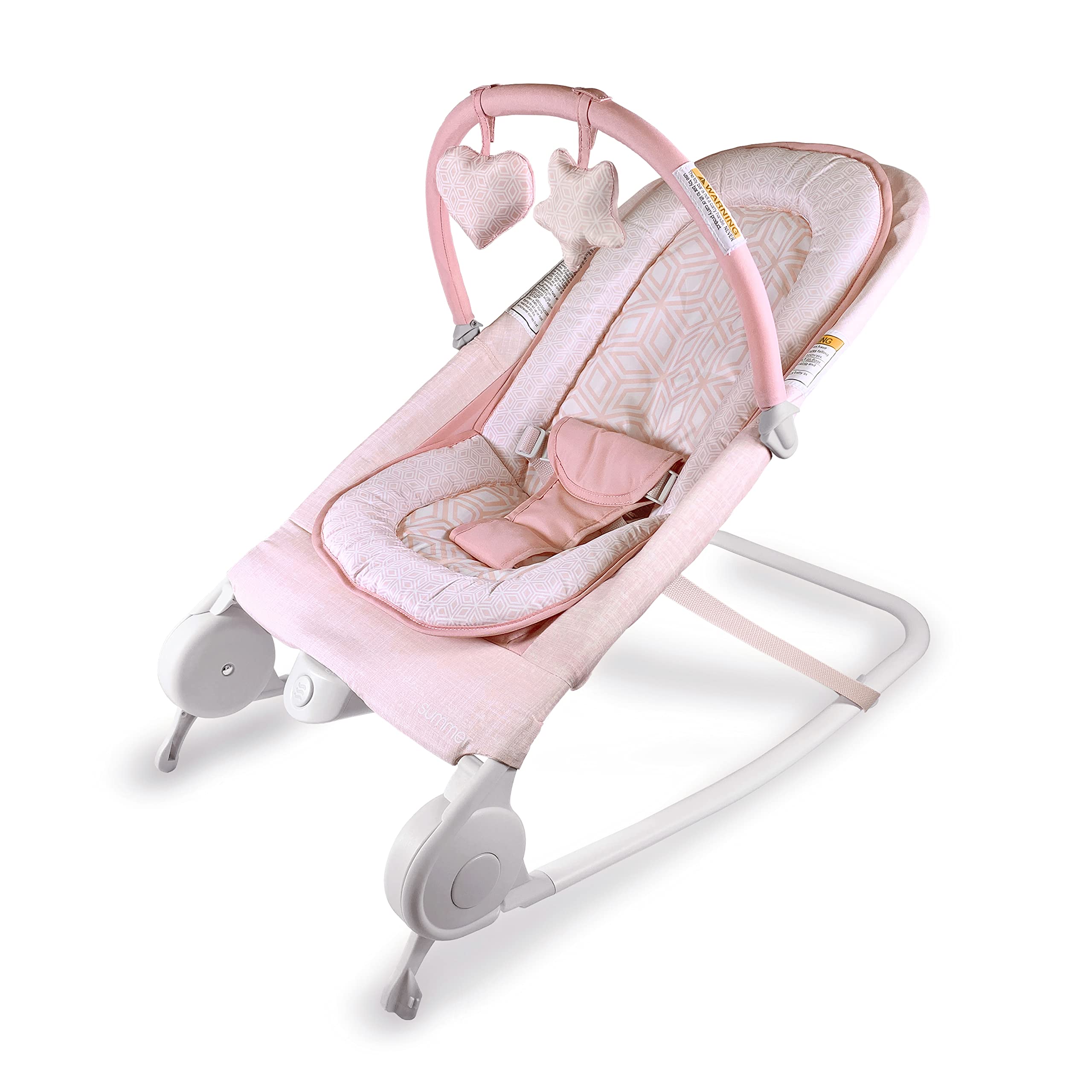 Summer Rocker Summer Infant 2-in-1 Bouncer & Rocker Duo (Pink) Convenient and ...