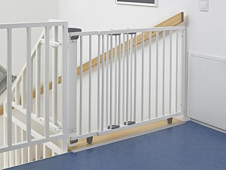 Geuther Barriere De Securite Pivotante Pour Escaliers Protection De Marches 1400 X 995 Amazon Fr Bebes Puericulture