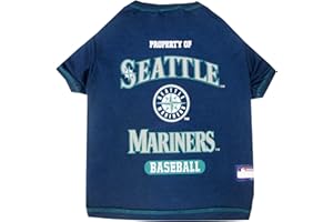 PETS FIRST MLB Tee Shirt for Dogs & Cats - Seattle Mariners Dog T-Shirt, X-Large.