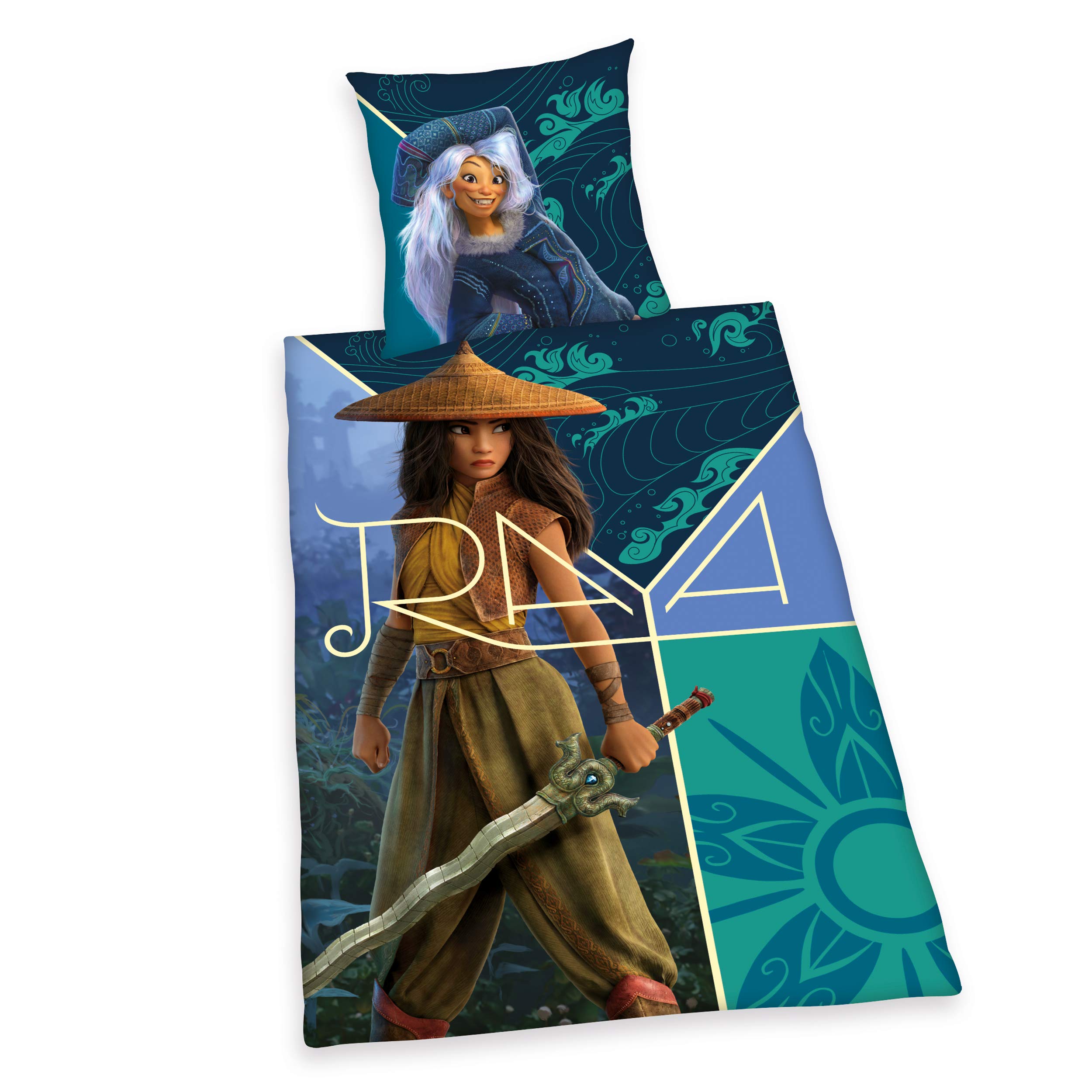 Herding Bedding Set, Cotton, Blue, 135 x 200 cm