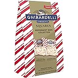 GHIRARDELLI Chocolate Squares, Peppermint Bark Assorted Chocolates for Valentine’s Day Candy Gifts, 20.99 OZ Bag