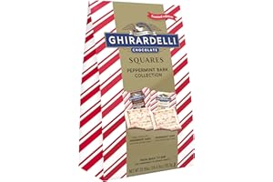 GHIRARDELLI Chocolate Squares, Peppermint Bark Assorted Chocolates, 20.99 OZ Bag