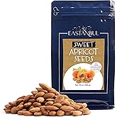 Eastanbul Apricot Seeds, Sweet Apricot Kernels 10oz, Natural Raw Dried Seeds, Semillas Albaricoque, Almondy from Turkey, Vegan, Gluten Free, Non GMO