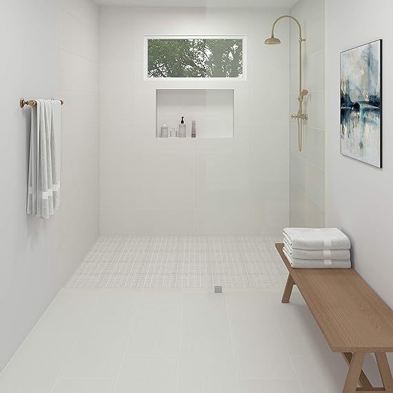 Daltile P6851224S1P Fabrique 12X24 Unpolished Floor Tile, Blanc Linen