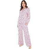 Hello Kitty Sanrio Pajama Set Teens, Women, 2-Pc Long Sleeve Top, Pants, Soft Kuromi Loungewear Kawaii PJs, Gifts for Women
