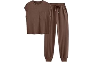 BTFBM Women's Two Piece Tracksuit Outfits Summer Short Sleeve Tops Long Pants Jogger Lounge Matching Sets Sweatsuit