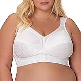 Playtex Women's Wireless Bra, 18 Hour Plus-Size Bras Available, Full Coverage, Smoothing, 4693, Single or 2-Pack