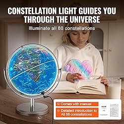 VEVOR Illuminated World Globe with Stand, 9