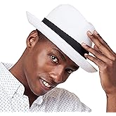 Pineapple⋆ Genoa Fedora Bucket Sun Straw Beach Hat Fine Braid UPF50+ Unisex