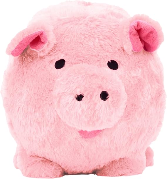 tie dye plush piggy bank