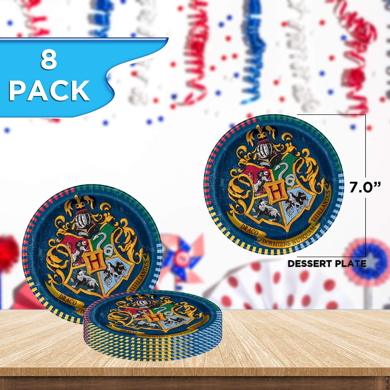 Unique Party Bundle Featuring Harry Potter | Luncheon & Beverage Napkins, Dinner & Dessert Plates, Table Cover, Cups | Great for Fantasy/Wizard/Magic Birthday Themed Parties: Health & Personal Care