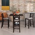 Merax 4-Piece Counter Height Bar Table Set With Socket And Fabric