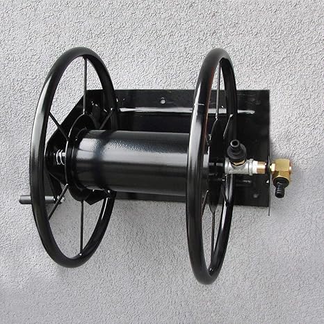 RAMROXX 34187 RAMROXX Schlauch Wandhalter Schlauchaufroller bis 60m Gartenschlauch