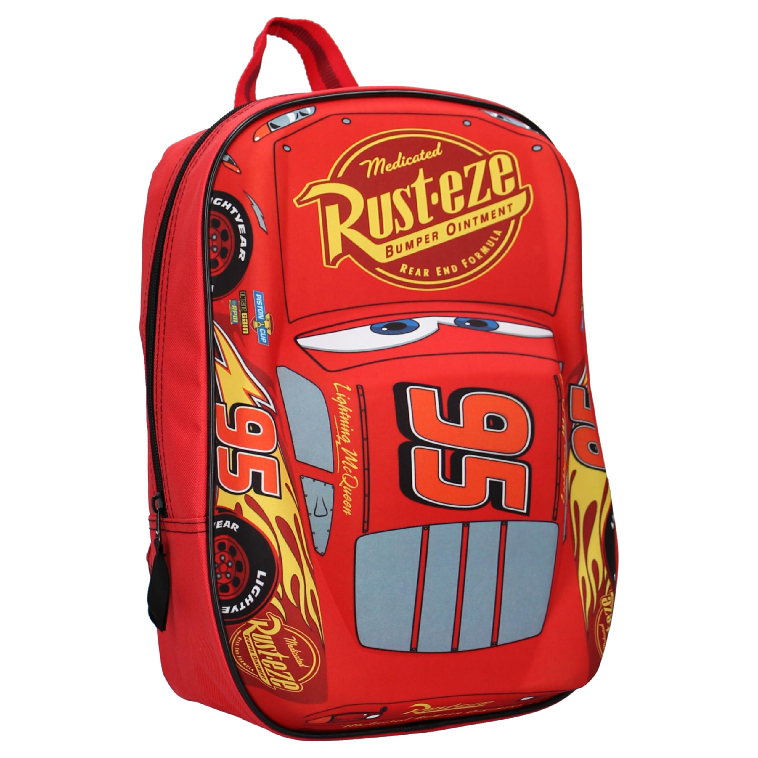 Disney 760-8462 "Piston Cup Champion Cars Lightning McQueen 3D Effect Backpack, 31 cm