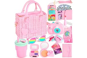 Little Girls Purse, Toddler Purse Pretend Makeup, Tweed Kids Purse Toys, Baby Doll Accessories, Toddler Birthday Christmas Pr