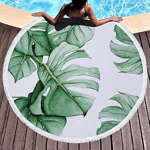 XZ-Sky Manta Redonda de Toallas de Playa, Tapiz Minimalista con