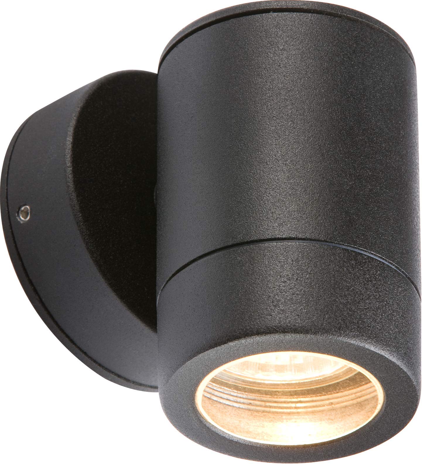 Knightsbridge Outdoor GU10 Fixed Wall Light in Black