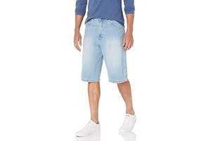 Southpole Men's Regular Fit Cross Hatch Basic Denim Shorts