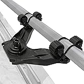 Atader Kayak Paddle Holder, Kayak Accessories for Fishing, Dual Head Kayak Track Mount Accessories, Offset Paddle Holder for Kayaking, Kayak Rail Accessories