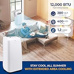 SereneLife SLPAC12.5 SLPAC 3-in-1 Portable Air