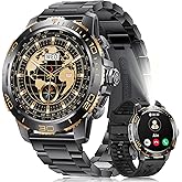 LIGE Smart Watches for Men, Make/Answer Call, 1.43" AMOLED Fitness Watch with Heart Rate/Sleep Monitor, 600mAH Battery, 200+ Sports Modes, IP68, Business Sport Smart Watch for Android iOS, Black
