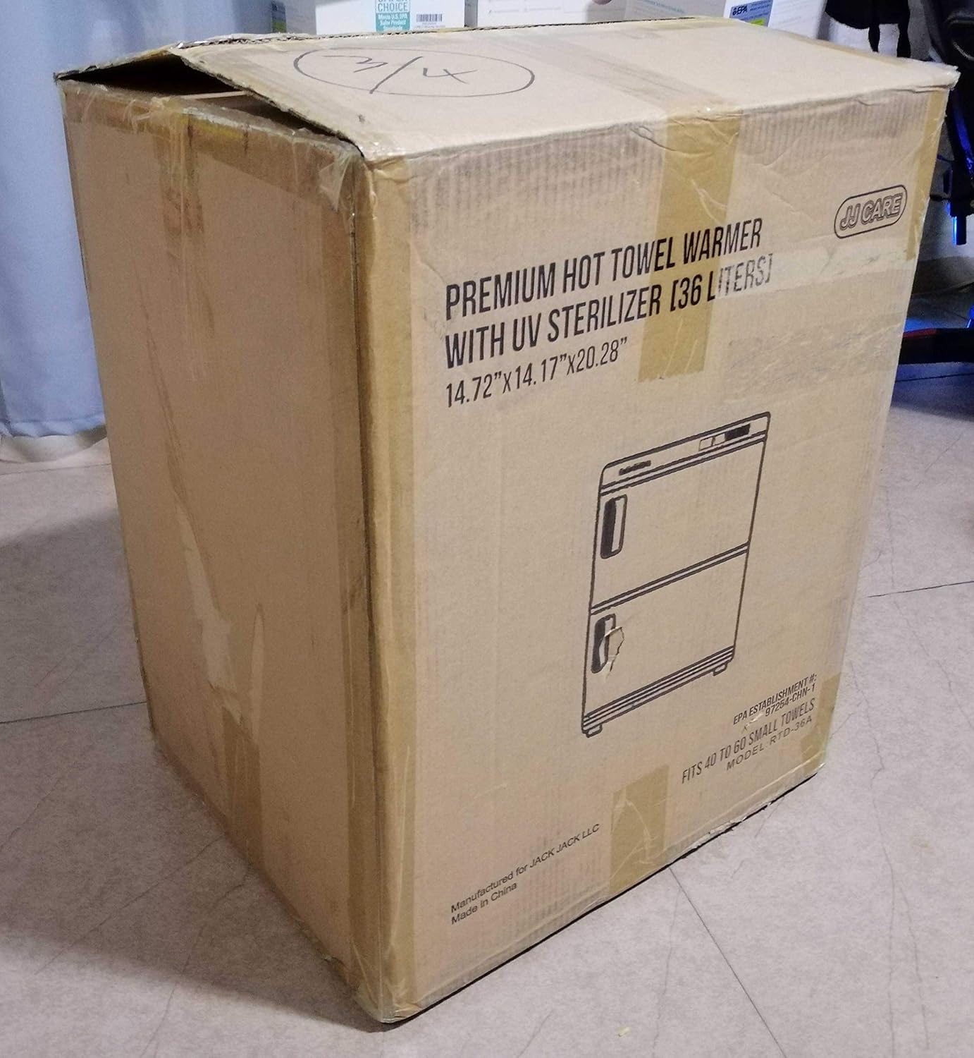 JJ CARE [Premium] UV Towel Warmer Sterilizer 36L Capacity, 2-in-1 Spa Hot Towel Warmer with UV Sterilizer, Hot Towel Cabinet for 40-60 Small Facial Towels, UV Towel Sterilizer for Salon, Barber Shops: Beauty