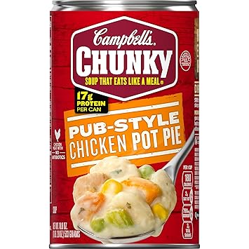 Amazon Com Campbell S Chunky Pub Style Chicken Pot Pie Soup 18 8