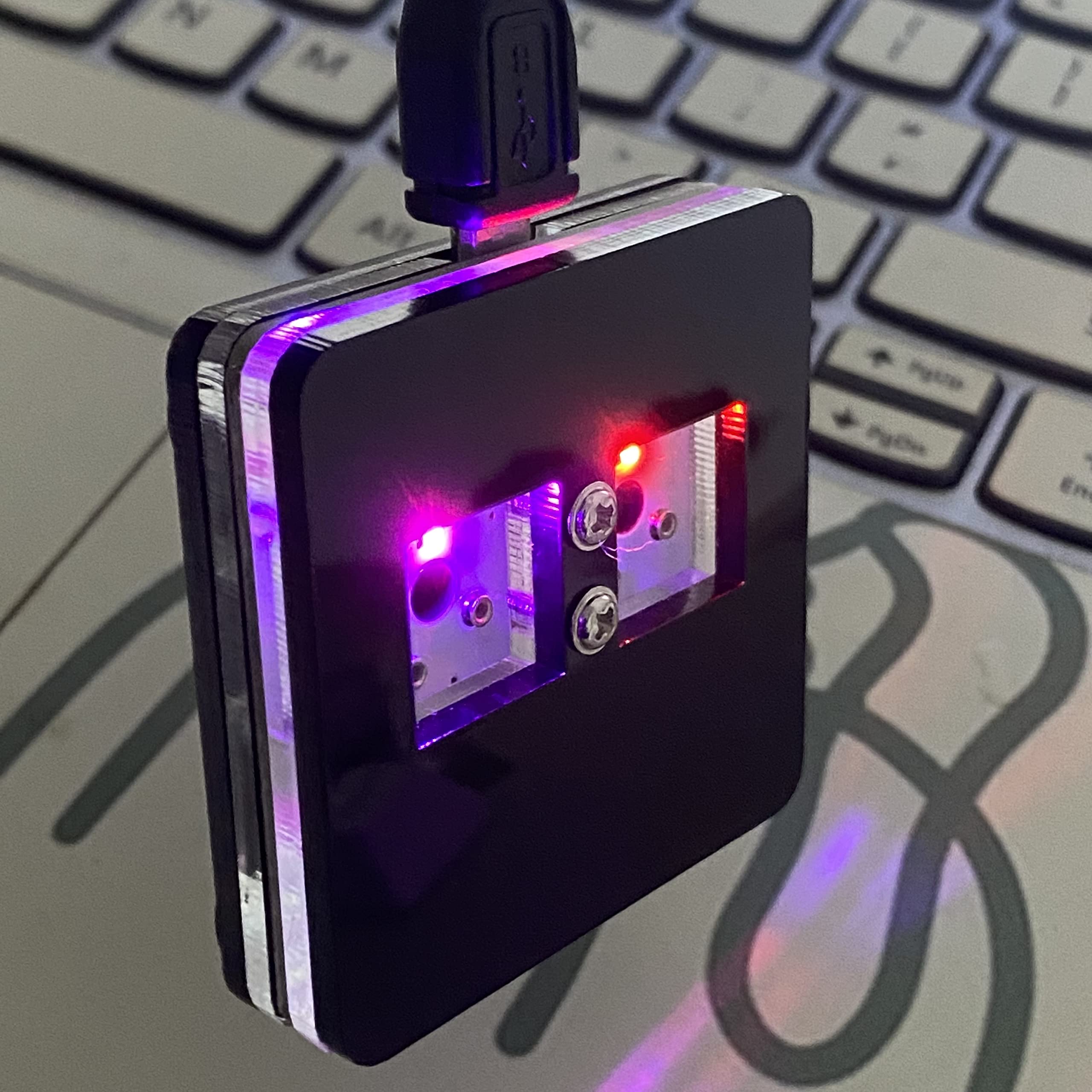 Copy and Paste 2-Key Keyboard SAYO OSU Keypad Hotswap One Handed Mechanical Gaming Keyboard Cherry Switch RGB Backlit Mini USB Keypad for macros or Rhythm Games