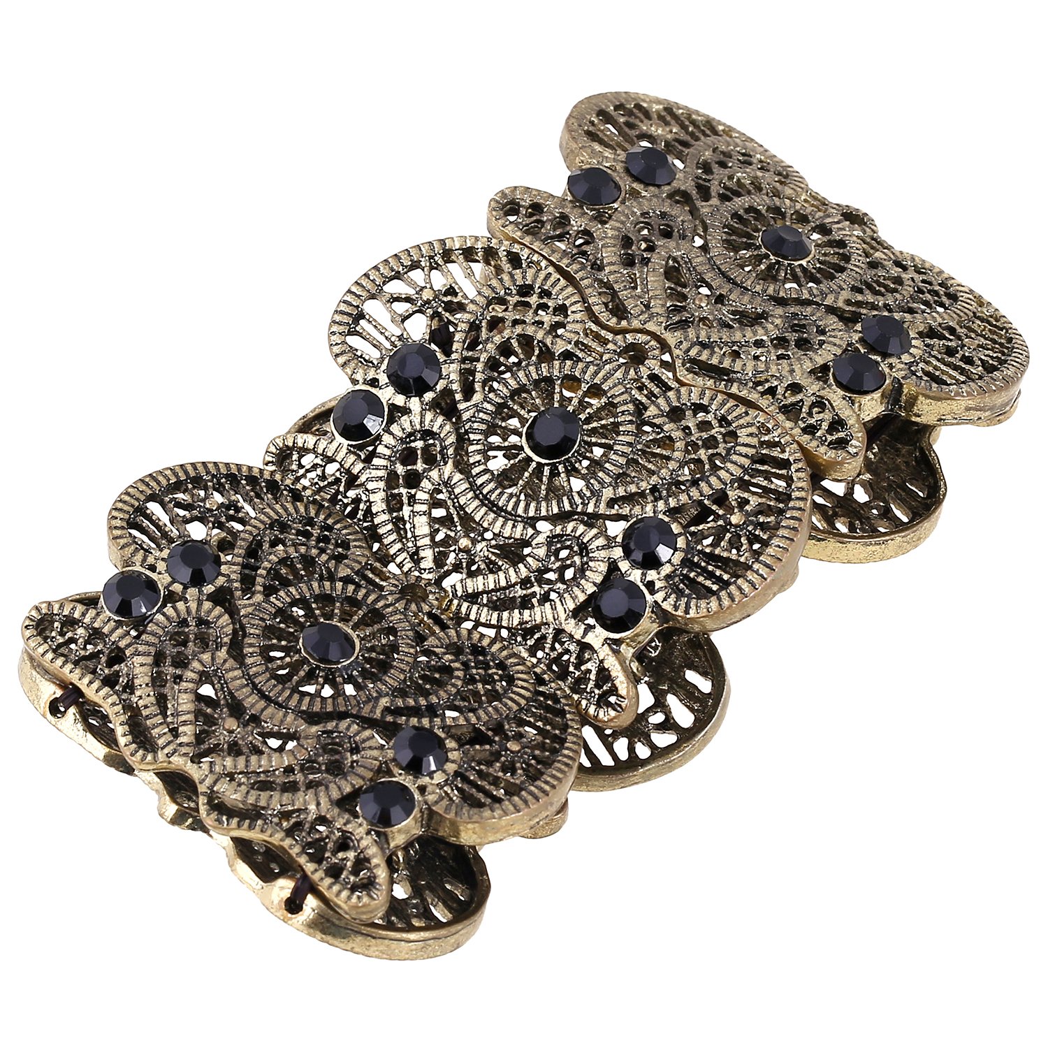 D EXCEED Womens Bohemian Lace Bracelet Vintage Filigree Cuff Bangle