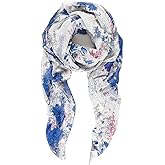 MELIFLUOS DESIGNED IN SPAIN Scarf for Women Lightweight Floral Flower Scarves for Summer Fall Shawl Wrap