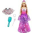 Barbie Dreamtopia 2-in-1 Royal to Mermaid Fashion Transformation Doll, Blonde with 3 Looks & Accessories
