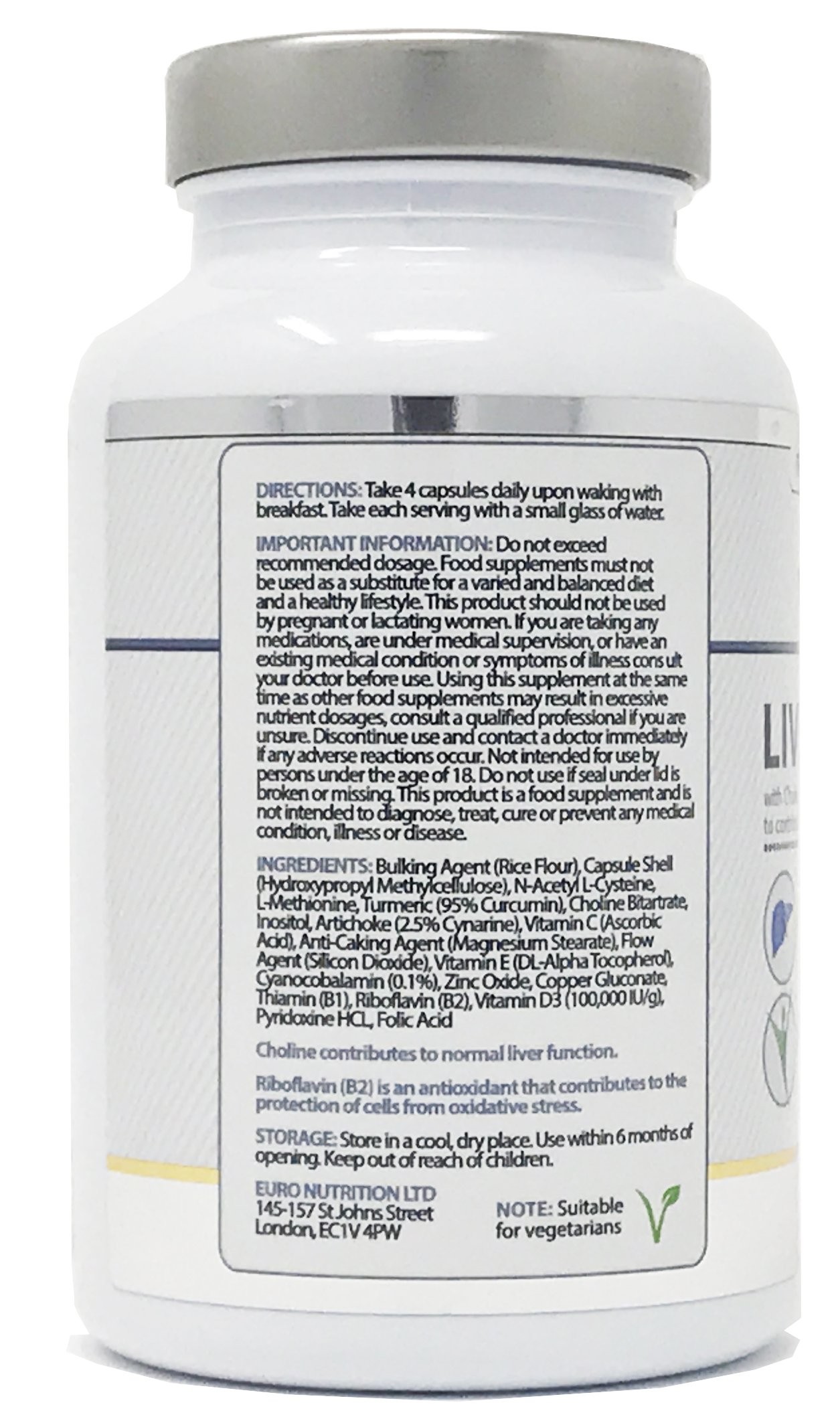 Liver Pro (120 Capsules) With Choline to Support Normal Liver