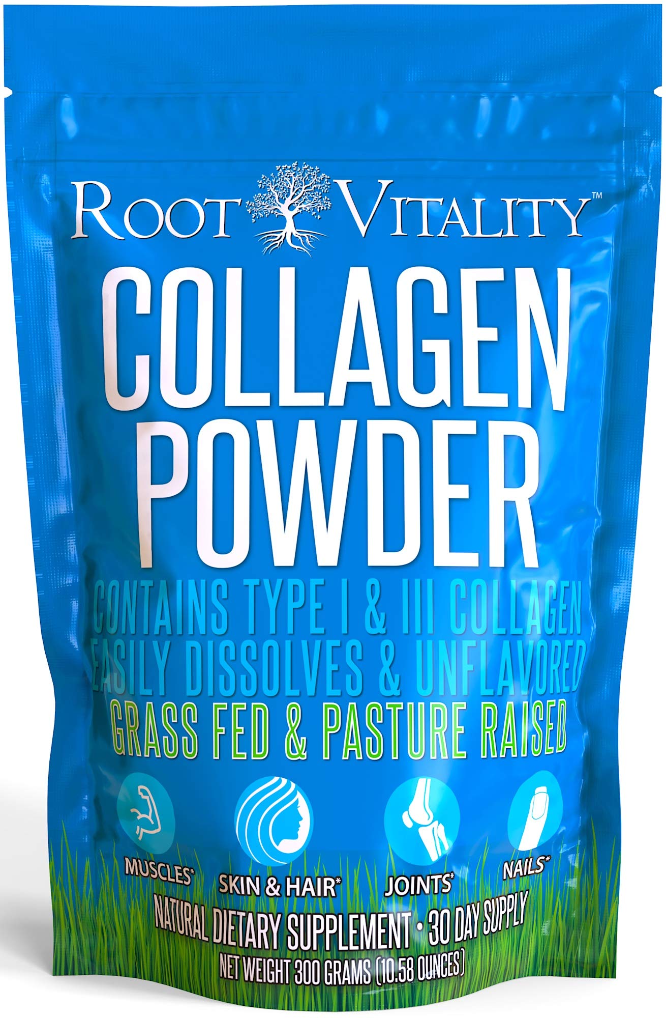 Collagen Peptides Powder (16 oz 454 Grams) GrassFed AntiAging Formula. for