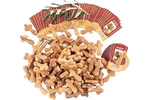Zuluf 100 Small Olive Wood Comfort Crosses from Bethlehem Israel | Pocket Holding Crosses | Comes With 100 Holy Land Certificates 6cm / 2.5 Inch Each Cross - CRS301