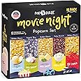 Popcorn Movie Night Popcorn Seasoning Popcorn Kernels, 16 Pack, 5 Gourmet Popcorn Kernels and 5 Popcorn Flavoring variety, No