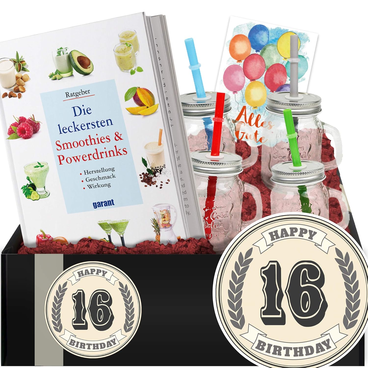 Geschenkidee 16. Geburtstag - DIY-Set Powerdrinks - Geschenke 16 Geburtstag: Amazon.de
