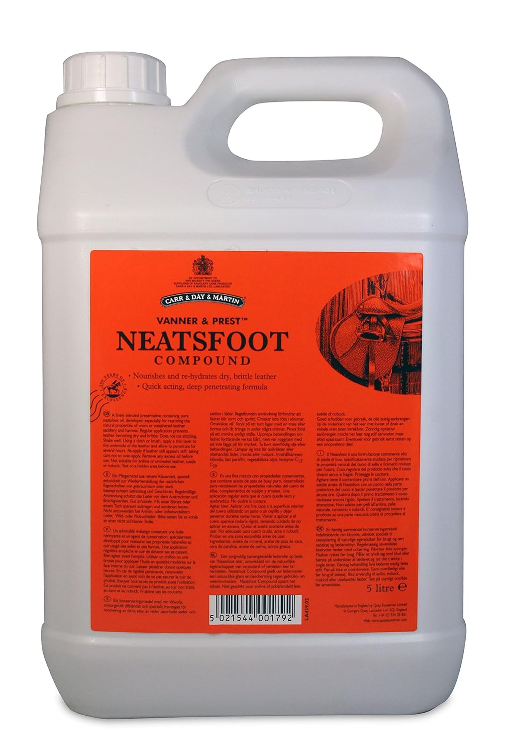Carr & Day & Martin Vanner and Prest Neatsfoot Compound, 5 Litre Amazon.co.uk Pet Supplies Carr & Day & Martin Vanner and Prest Neatsfoot Compound, 5 Litre Amazon.co.uk Pet Supplies