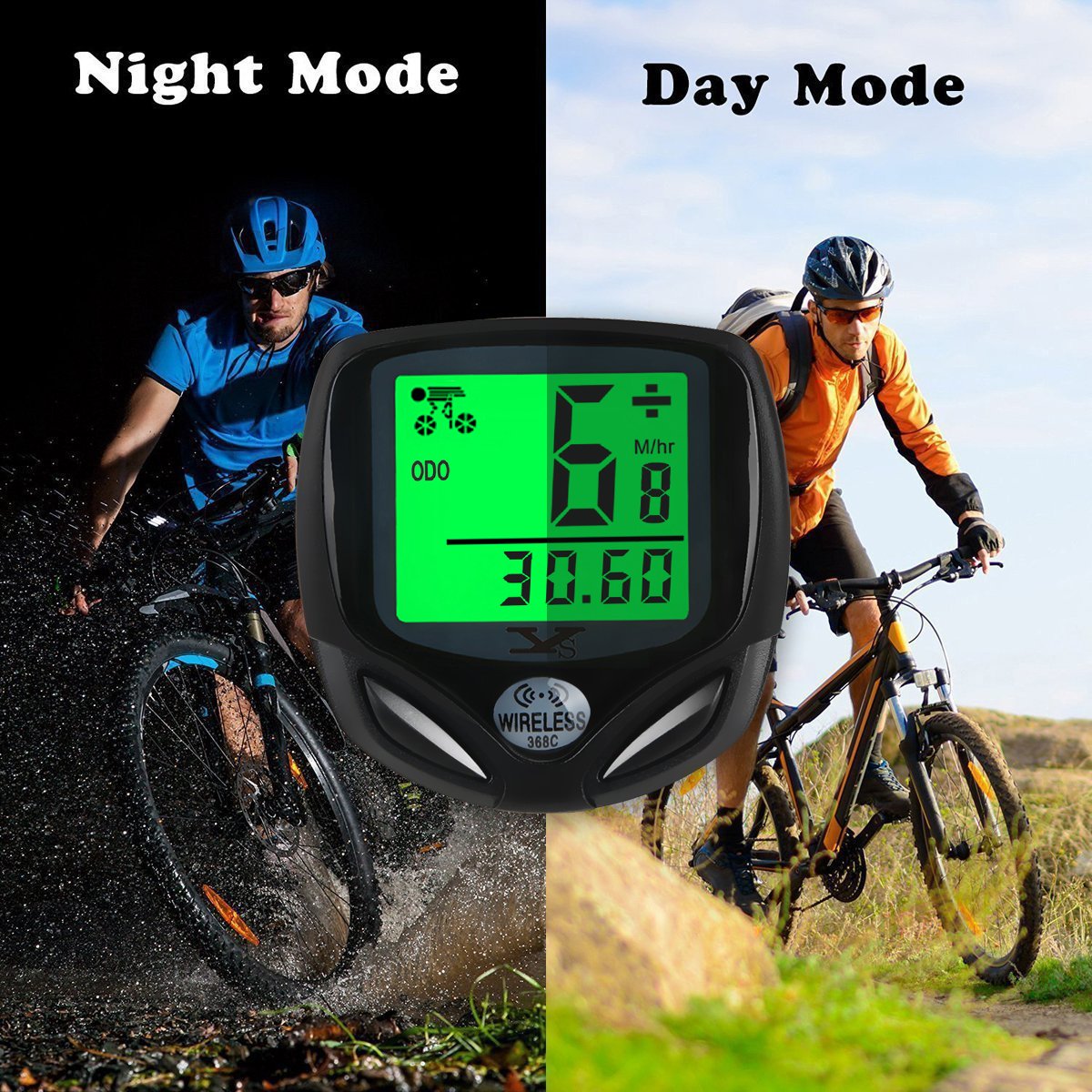 B368 DINOKA Bike Speedometer Waterproof Wireless Bicycle Bike Computer and Cycling Odometer
