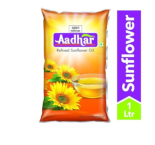 Aadhar Refined Sunflower Oil, 1L