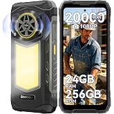 Blackview Rock 5 Rugged Phone Android 16 20000mAh 33W 108MP+50MP 20MP Camera 24GB+256GB MTK Helio G100 6.78" FHD 120Hz 5W Hi-Fi Speaker 348LM Camping Lantern Smartphone Unlocked 4G