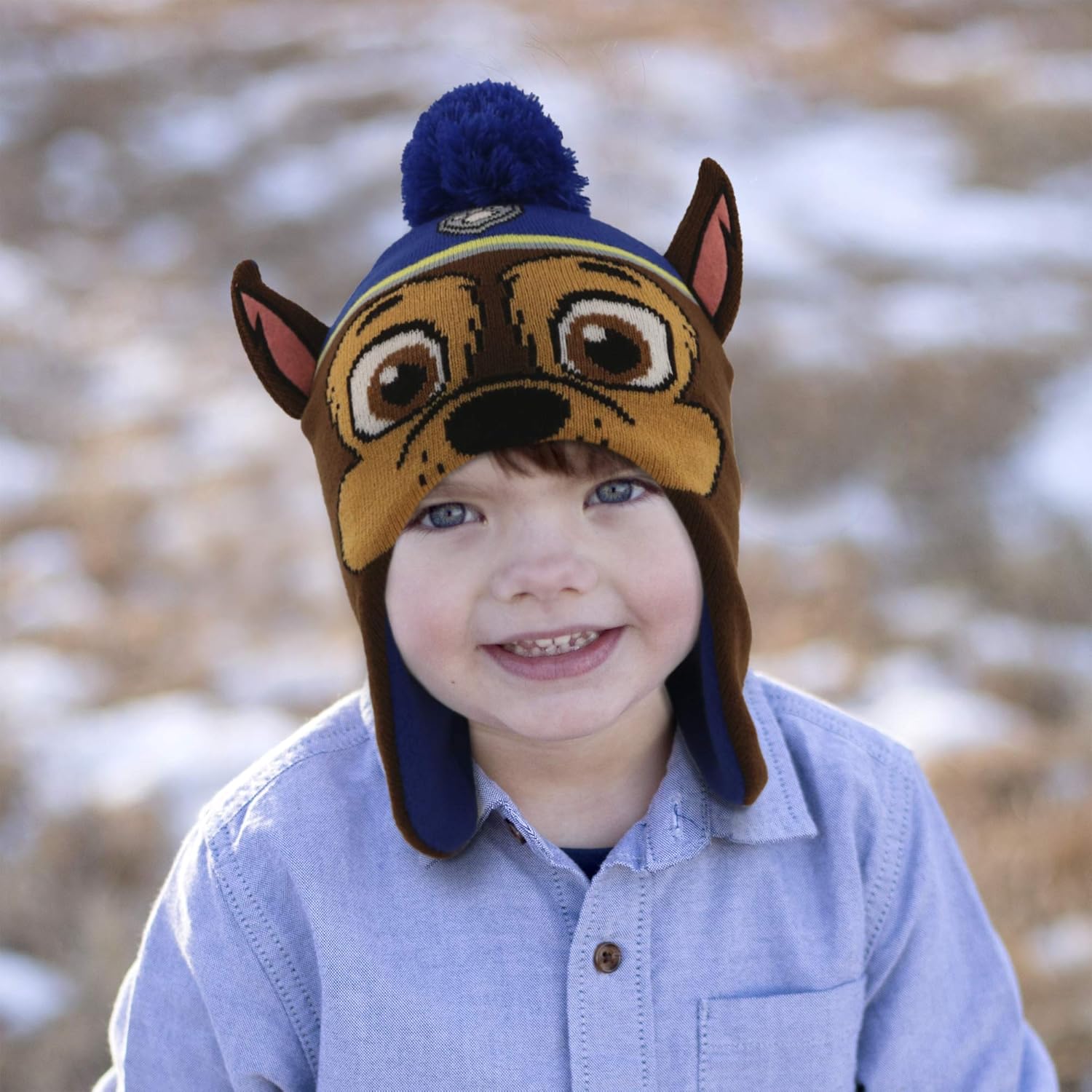 Nickelodeon Boys Winter Hat Set, Paw Patrol Toddler Beanie and Mittens for Kids Age 2-4: Clothing