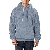 VahRuta Sherpa Hoodie Men Hooded Sweatshirt Winter Hoodies For Men Pullover Fleece Soft Long Front Pocket Hoodies