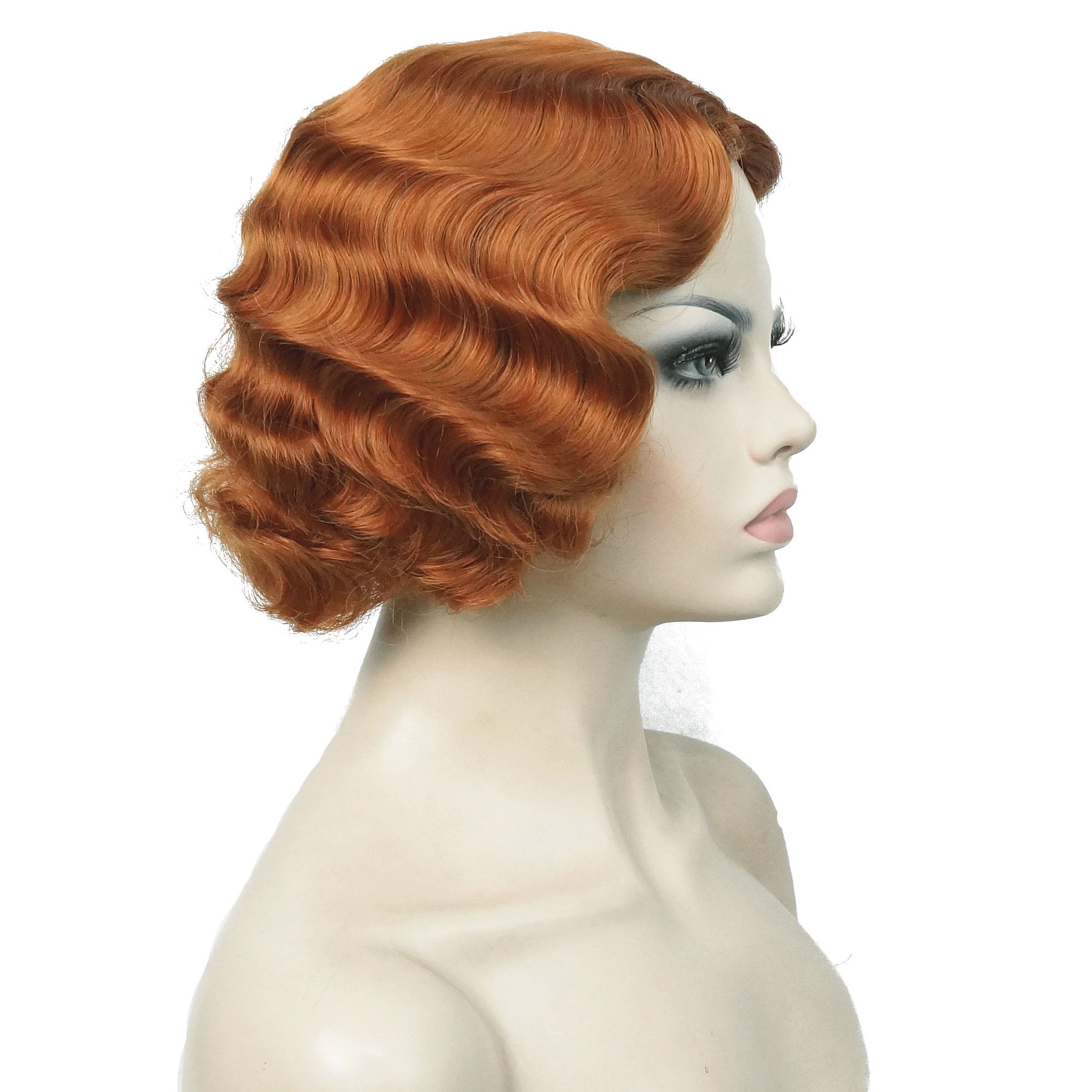 Lydell Vintage Cosplay Party Wig Short Finger Wavy Flapper Hairpiece Women Wig โ image 1
