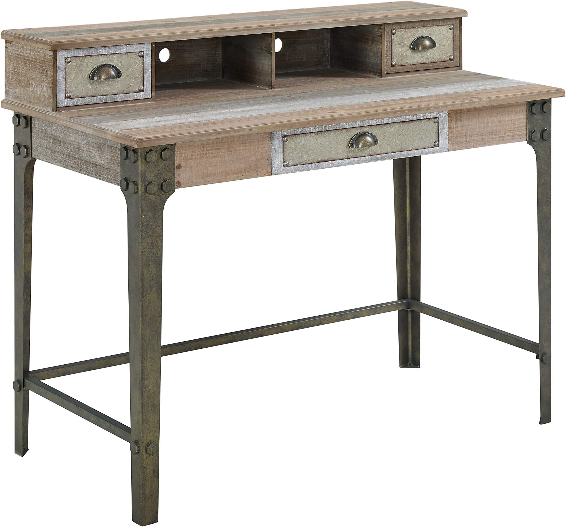 Powell Company Powell Branson Distressed Desk, Grey