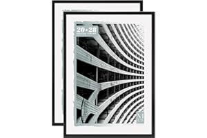 MCS Gallery Foundation Poster Frame, Picture Frame For Wall Art, Black, 20 x 28 Inch, 2-pack