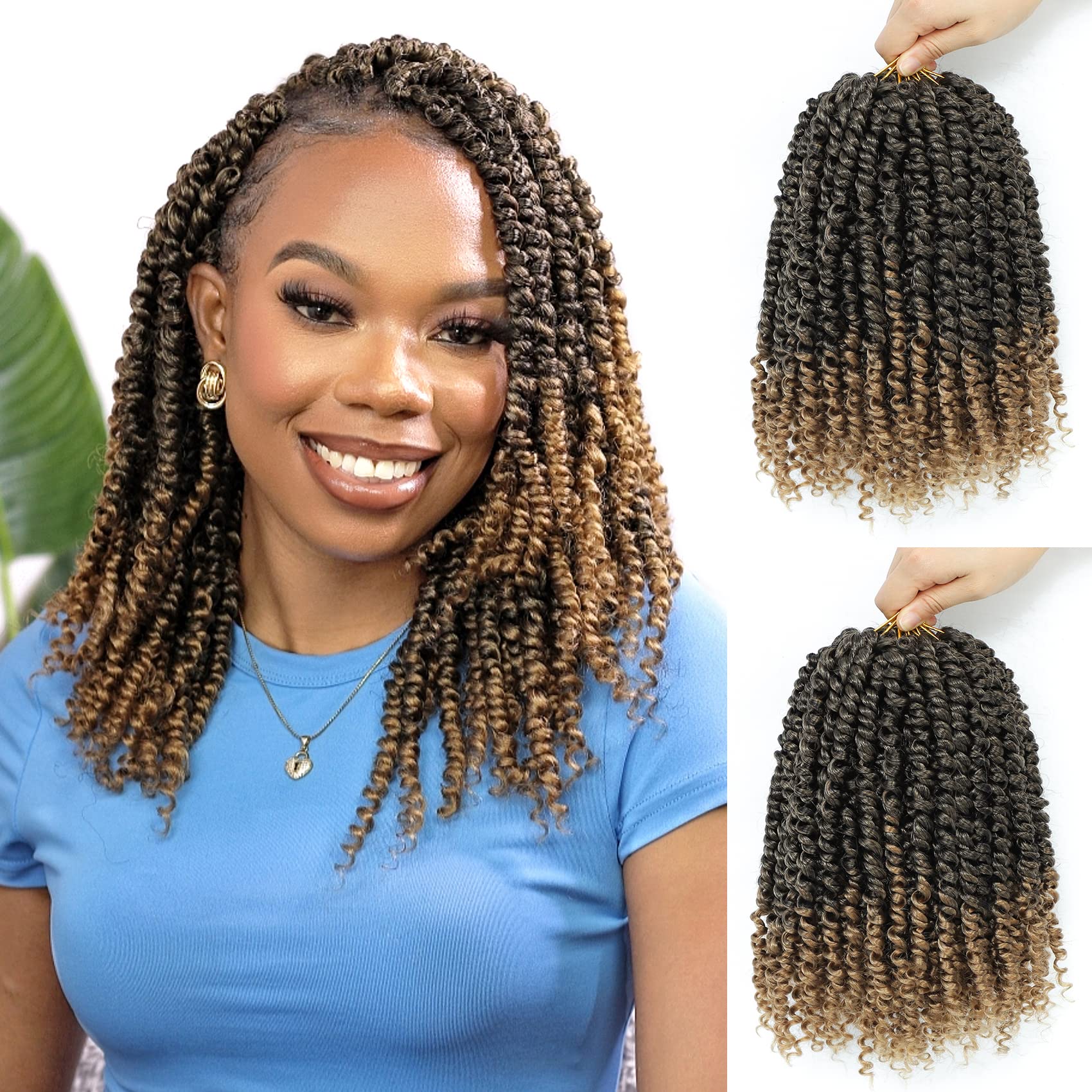 Passion Twist Crochet Hair 10Inch Passion Twist